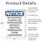 Signmission No Hunting Fishing Or Trespassing OSHA Notice Sign, Plastic, 7in W x 10in L, 2PK OS-2PACK-NS-P-710-V-14663 - alternate 2